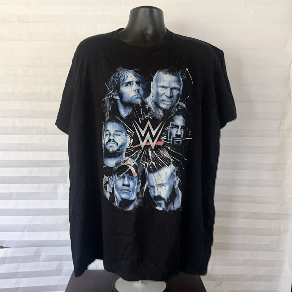 WWE Black T-Shirt Men’s 3XL Short Sleeve Logo Tee Wrestling Fan Apparel